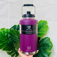 Mahobin กระบอกน้ำเก็บอุณหภูมิความร้อน-เย็น มีหลอดพร้อมหูหิ้วในตัว สแตนเลส SUS 316 ขนาดใหญ่ ความจุ 3 