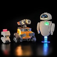 BRIKSMAX LED Lighting for LEGO Disney WALL-E and EVE 43279, Compatible Light Set for Building Blocks