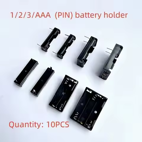 10PCS 1/2/3 x AAA Battery Holder With Solderable Pins 1.5V AAA Battery Box