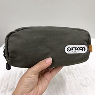 日本 OUTDOOR X Studio Ghibli 龍貓 Totoro 軍綠色帆布 筆袋