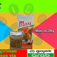 maxi cat 20 kg makanan kucing 1 karung 20 kg khusus gojek