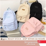 [SG SELLER] Large Capacity Women Student Backpack - School Travel Bag Beg Sekolah Perempuan