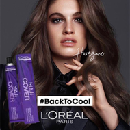 Loreal Majicover 50ml + Loreal Oxydant creme 6% 75ml(แบ่ง) สีย้อมปกปิดผมขาวด้วยเทคโนโลยีสี Ionene - G + Incell ช่วยปกปิดผมขาว และทำให้สีสวยสดใส พร้อมตัวผสมสีพร้อมใช้