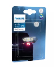 PHILIPS หลอดไฟในเก๋ง Ultinon PRO3000 LED Festoon ขนาด 30mm 38mm 43mm 6000K สีขาวนวล