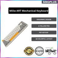 【SG LOCAL SELLER】Miiiw ART Mechanical Keyboard Gaming 68-Key 2.4G Wireless RGB Bluetooth Keyboard 3-