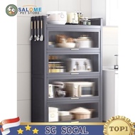 CH SSL Kitchen Cabinet Storage Cabinet Shelf with Door, Floor Multi-functional Microwave Oven, Electrical Appliances, Cupboard JP