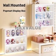 Maxvaluesg® Popmart Display Box Wall Mounted Figurine Display Case Acrylic Blind Box Display Shelf R