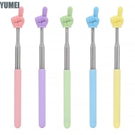 YUMEI Finger Reading Sticks, Stainless Steel Finger Design Teaching Pointer, Professional Telescopic