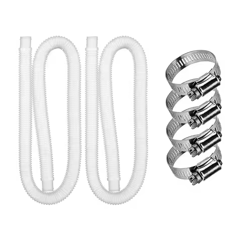 PVC Pool Pump Hose 1.25 inch Diameter Corrugated Pump Pipe 2m Swimming Pool Pump Replacement Hose fo