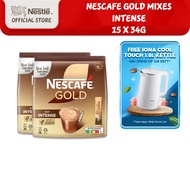 [Bundle of 2] NESCAFE GOLD 3in1 Intense Coffee Sachets (15 x 34g)