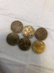 香港舊硬幣 伍毫 1958/1963/1964/1965/1967/1971/1973年