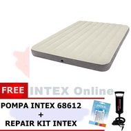 Air Mattress Package INTEX QUEEN Dura-Beamdeluxe + INTEX PUMP + GLUE 64709 gjah