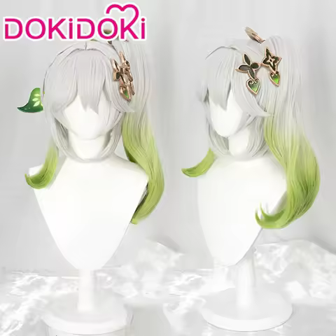 Nahida Wig Game Genshin Impact Cosplay Wig DokiDoki Christmas Nahida Kusanali Cosplay White Dyeing D