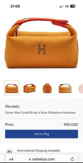 New Hermes bride-a-Brac GM wool 飯盒包