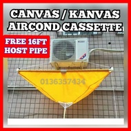 CANVAS CASSETTE AIRCOND with 5M HOST PIPE KANVAS KUNING AIRCOND KASSET