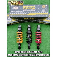 JRP MONO SHOCK SUSPENSION ADJUSTABLE 285MM FOR SUZUKI RAIDER 150 / RAIDER 150 FI