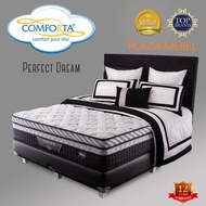 Set Bed Kasur PERFECT DREAM Comforta Latex Spring Bed ( FULLSET )