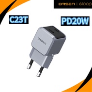 Orsen by Eloop C23T GaN Charger 20W หัวชาร์จ PD Quick Charge PPS Type C ชาร์จเร็ว adapter มอก.