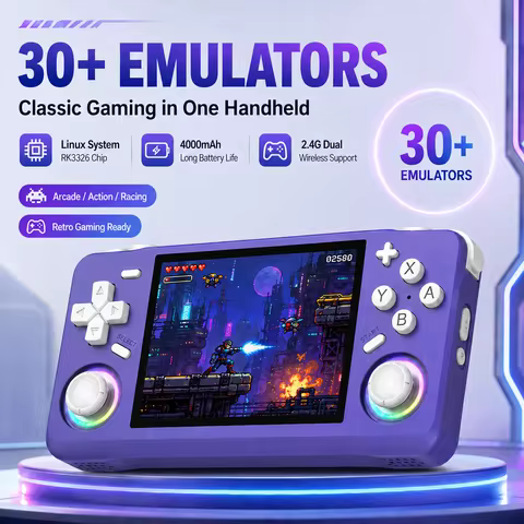 New XF35H Retro Handheld Video Game Console 64GB 128G Games Linux System 3.5-inch IPS Screen Mini Po