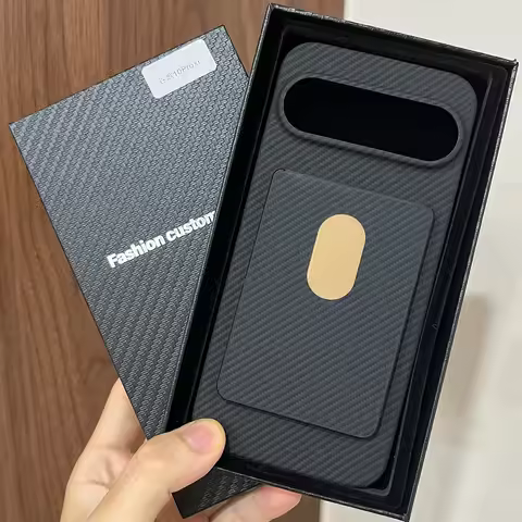 Magnetic Kevlar Aramid Carbon Fiber Phone Case Cover On For Magsafe Wallet Google Pixel 10 Pro XL 5G