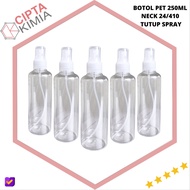 250ml PET Bottle Neck 24/410 Spray Cap