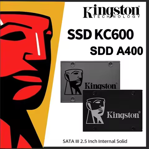 Kingston 2.5 Inch SATA III SSD KC600 A400 120GB 240GB 480GB 960GB 256GB 512GB 1TB 2TB Laptop Desktop