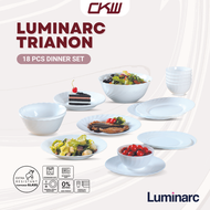 Luminarc Trianon 18 Pcs Dinner Set, [ Dinner Deep Dessert Plate Soup Rice Sauce Bowl ]