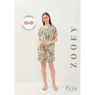 REIA Sleepwear Zooey Shorts Set With Adjustable Bra Cup & NO Bra Cup