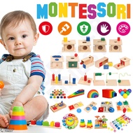 Montessori Kids Early Learning Toy - Wooden Shape Size Color Pattern Sorting Puzzle - Baby Toddler Preschool Education