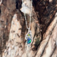 琉璃 澳洲蛋白石 銀飾 項鍊