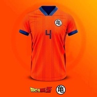 2026 Summer Anime Dragon Ball Z No.7 3D Print Retro Football Jersey Breathable Oversized Streetwear 