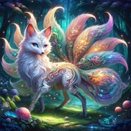 2024 New Style Nine-Tailed Fox Mountain Sea Classic Cross stitch set   Cross stitch kit  Cross stitch pattern Full Embroidery National Trendy Chinese Cross Stitch
