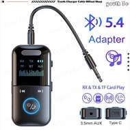 4-in-1 Bluetooth Adapter Audio Receiver Transmitter 3.5mm AUX /Type C Jack Wireless Adapter HiFi Ste