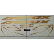 Striping STICKER AEROX NVX VVA 155 ORIGINAL Transparent SIMPLE LIST GOLD 003