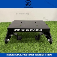 RAPIDO Adjustable Rear Rack Motorcycle Monorack Defect Item Rak Defect