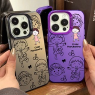 A Niche Cute Cherry Girl Phone Case Compatible for IPhone 11 12 13 Pro Max 14 15 7 8 Plus SE 2020 XR X/XS Max Silicone Case Anti Drop Metal Button