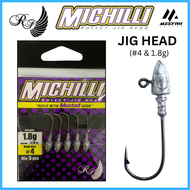 ROD FORD Michilli Bullet Jig Head Soft Plastic Fishing Hook Mata Kail
