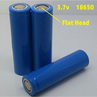 ICR 18650 3.7V 6800mAh Lithium ion Rechargeable Battery Flat Head/ Kipas radio microphone battery