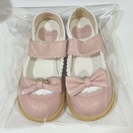 Lolita JK 日系圓頭小皮鞋 琪琪醬 貝蕾小熊 口袋貓原創 鞋子 厚底鞋 黑色 粉紅色