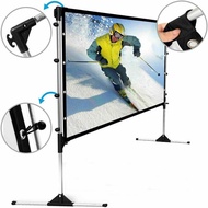 Mobile 100-Inch Screen Projection Screen World Cup Movie Stand Outdoor Screen Stand Screen Screen BT