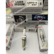 NGK 1 SET(4PCS) IRIDIUM PREMIUM PLUG [ILZKR7B-11S 5787] HONDA ACCORD CP2 K24Z / HONDA ODYSSEY RB3/4 