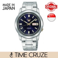 [Time Cruze] Seiko 5 SNKK11J1 Automatic Japan Made Blue Dial Stainless Steel Men Watch SNKK11J SNKK11