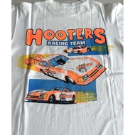 Hooters Racing Team 白色短袖T恤男女印花图案