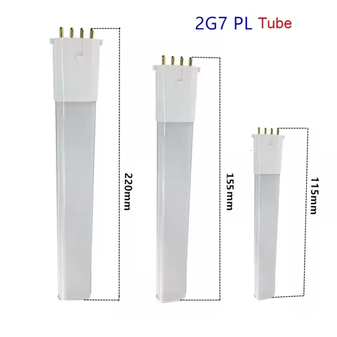 2G7 LED Tube PL Lamp 4w 6w 8w 10w 4 pin 115mm 155mm 220mm 3000k 4000k 6000k Table Desk Reading Bar R