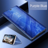 For Vivo V15 Pro Case Smart Clear View Case Flip Stand Mirror Cover Phone Casing