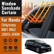 For Honda Odyssey RB1 RB2 2003-2008 Car Visor Sunshade  Mesh Vehicle Curtain Protector Summer Automo