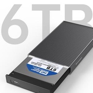 Lumitusi - 2.5“ Type-C 移動硬盤盒 可載 6TB 硬盤 SATA串口 USB3.0 適合 SSD 硬盤固態 (不包含硬盤)