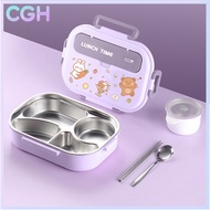 CGH 316 Stainless Steel Insulated Divided Food Container for Children Students food container set lu