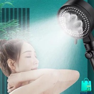5 MODE ADJUSTABLE ON Black Bathroom SHOWER Head