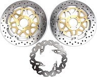 Arashi Front Rear Brake Disc Rotors for Honda CB 400 Vtec 1999-2015 Motorcycle Replacement Accessori